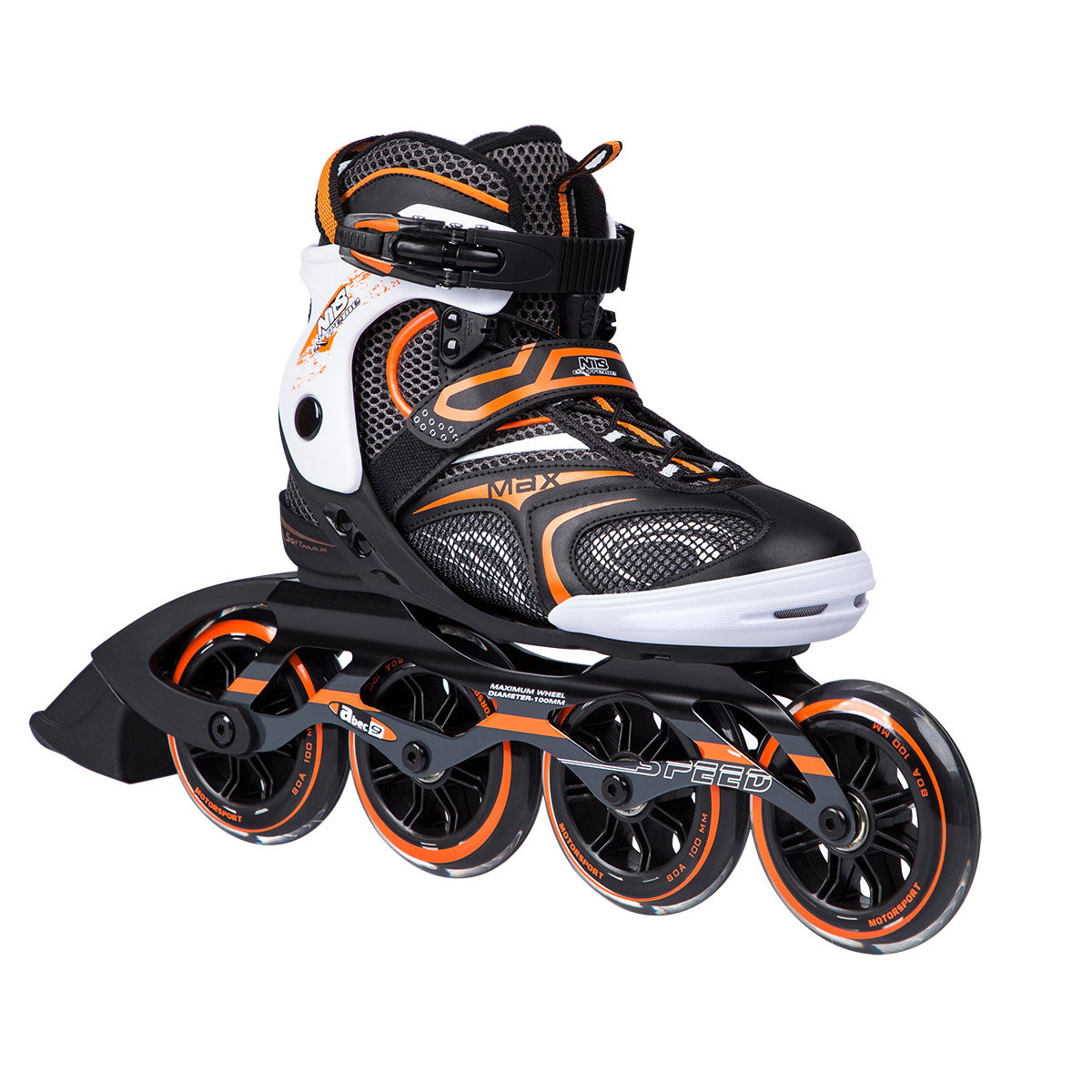 NILS EXTREME NA 1060 S ČERNO-ORANŽOVÁ VEL. 42 KOLEČKOVÉ BRUSLE