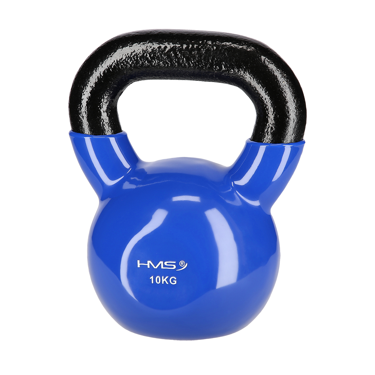 KN 10 KG MODRÝ KETTLEBELL POKRYTÝ VINYLEM HMS