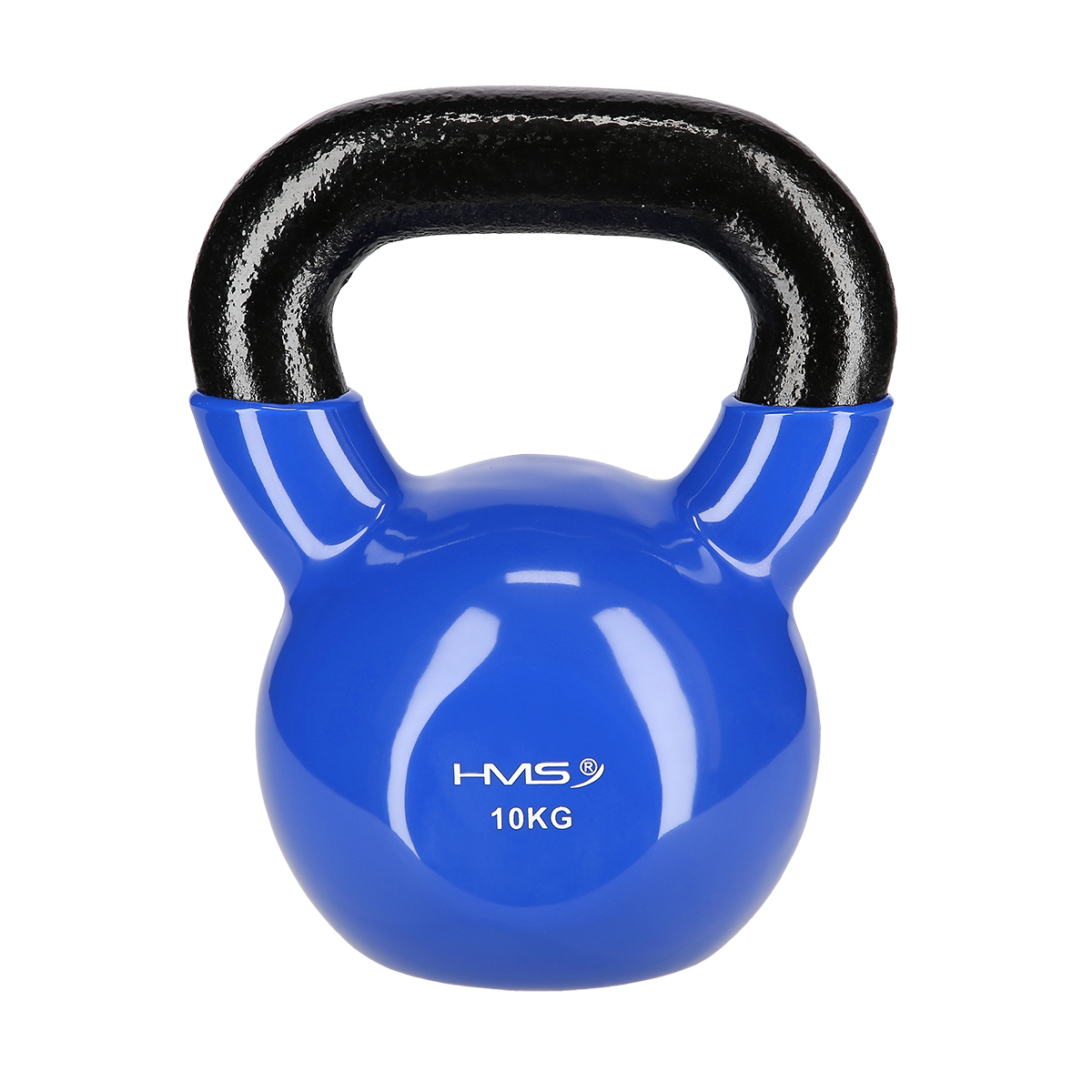 KN 10 KG MODRÝ KETTLEBELL POKRYTÝ VINYLEM HMS