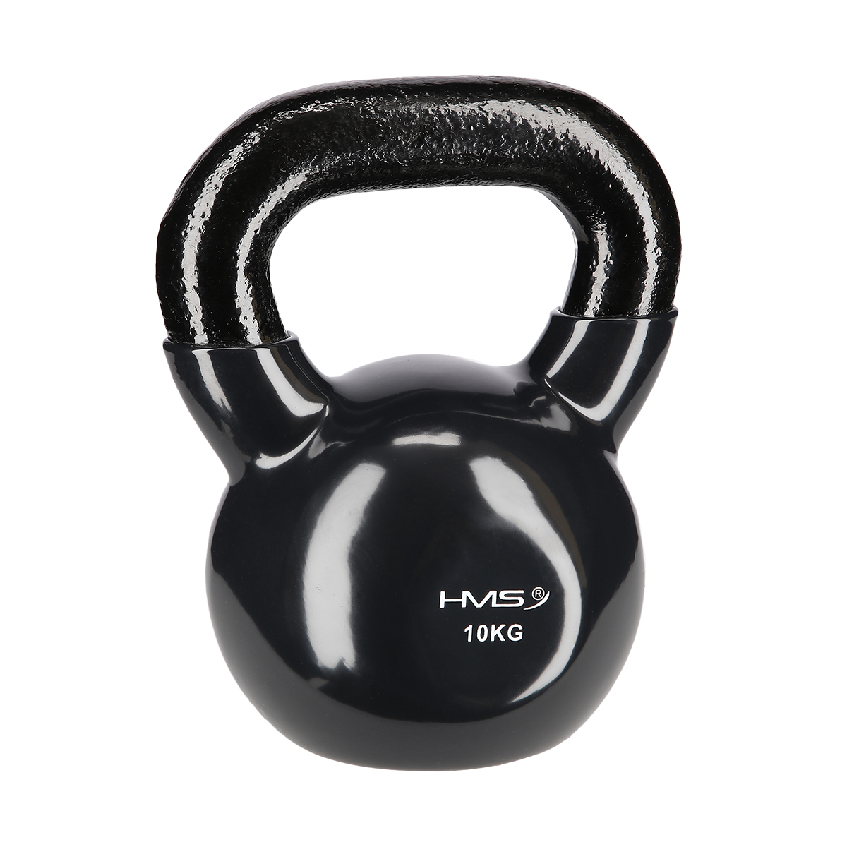 KNV10 10 KG ČERNÝ KETTLEBELL POKRYTÝ VINYLEM HMS