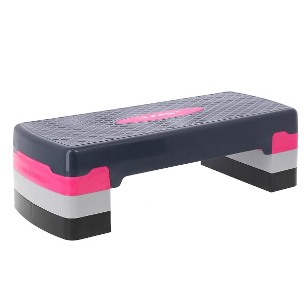 AS002 RŮŽOVO-ŠEDÝ STEP NA AEROBIC HMS