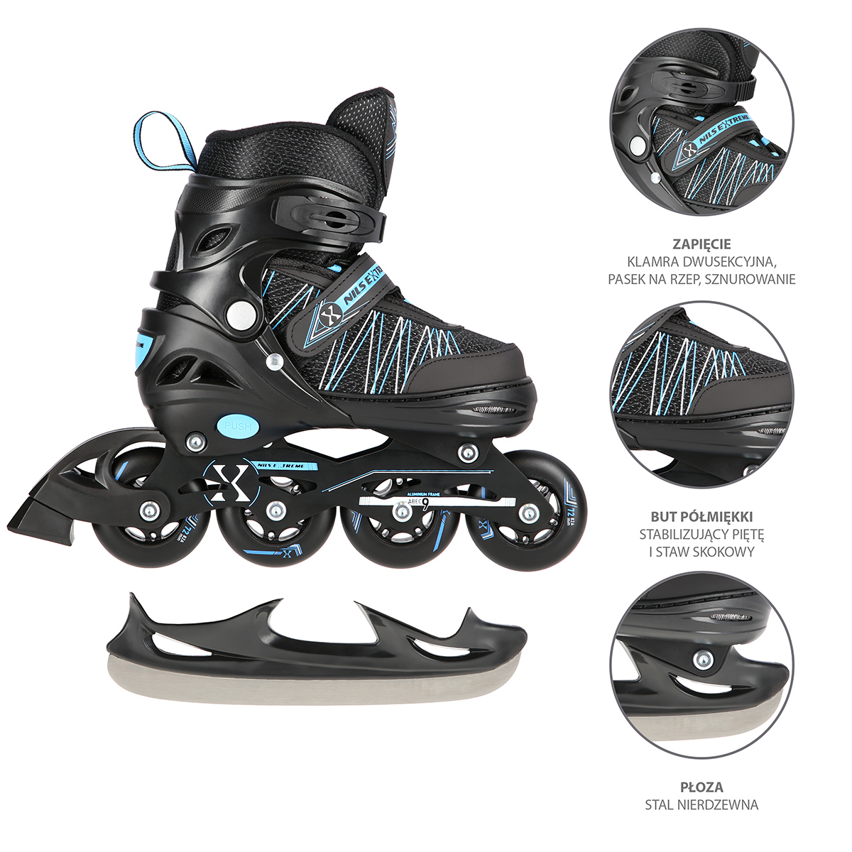 NH11912 A MODRÉ 2V1 VEL.L(39-42) BRUSLE NILS EXTREME