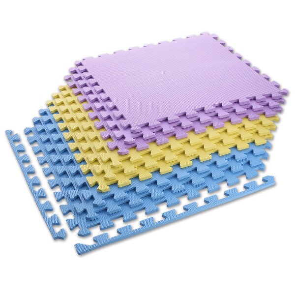 MP10 ŽLUTÁ-MODRÁ-FIALOVÁ OCHRANNÁ PUZZLE PODLOŽKA ONE FITNESS