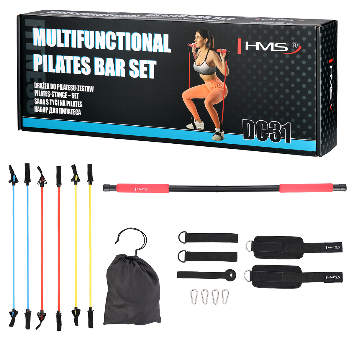 DC31 SESTAVA S TYČÍ PRO PILATES HMS