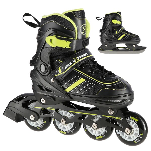 NH18191 ČERNO-ŽLUTÉ VEL.L(39-43) BRUSLE 2V1 NILS EXTREME