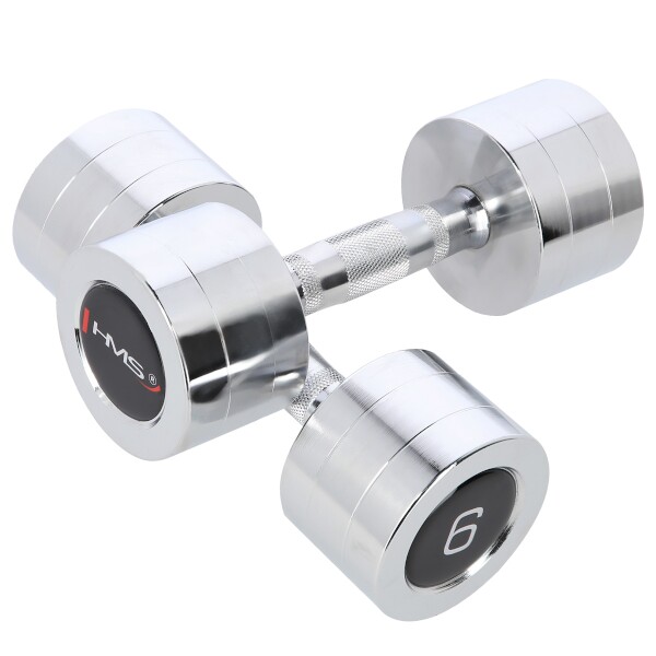 CHD06 CHROMOVANÉ JEDNORUČNÍ ČINKY HMS 2 x 6KG