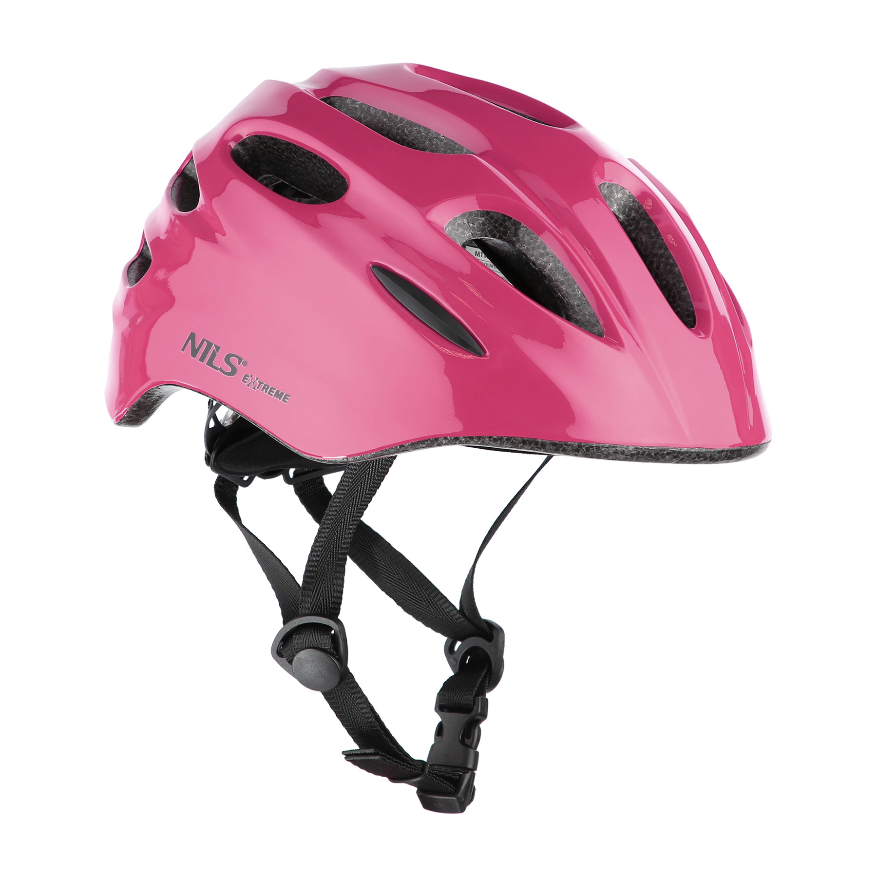 MTW01 RŮŽOVÁ VEL.S (47-55 CM) HELMA S BLIKAČKOU NILS EXTREME