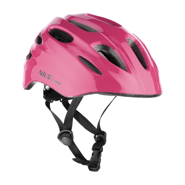 MTW01 RŮŽOVÁ VEL.S (47-55 CM) HELMA S BLIKAČKOU NILS EXTREME