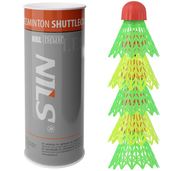 NBL6595 CROSSMINTONOVÉ MÍČKY S LED 5 KS NILS