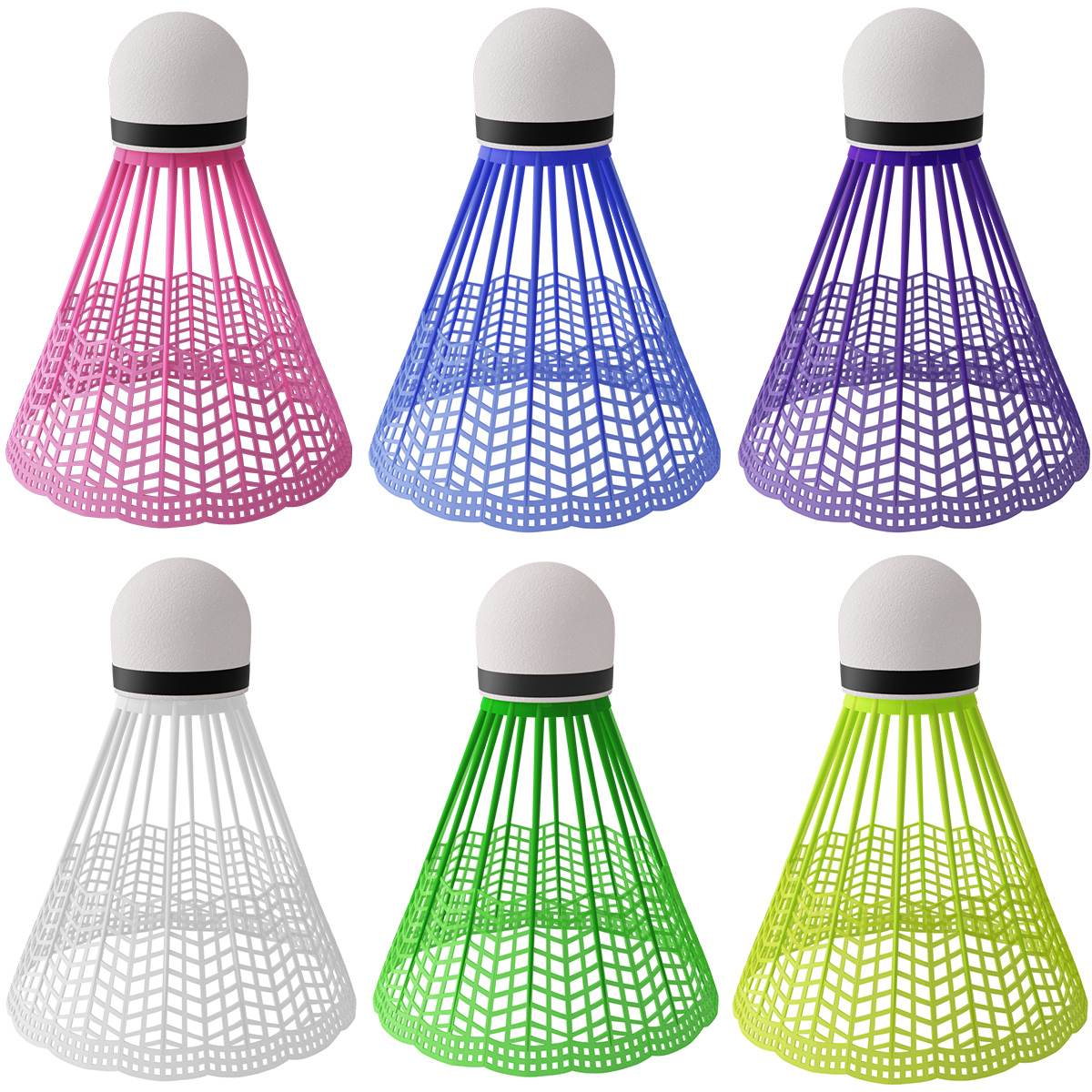 NBL6026 BADMINTONOVÉ MÍČKY MULTICOLOR 6 KS NILS