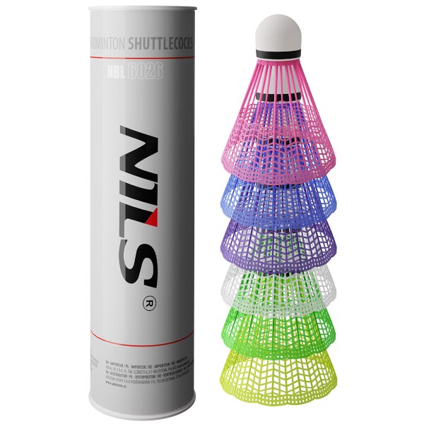 NBL6026 BADMINTONOVÉ MÍČKY MULTICOLOR 6 KS NILS