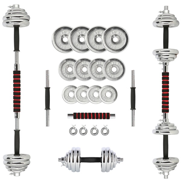 STC21 21KG CHROMOVANÝ ČINKOVÝ SET V KUFRU HMS