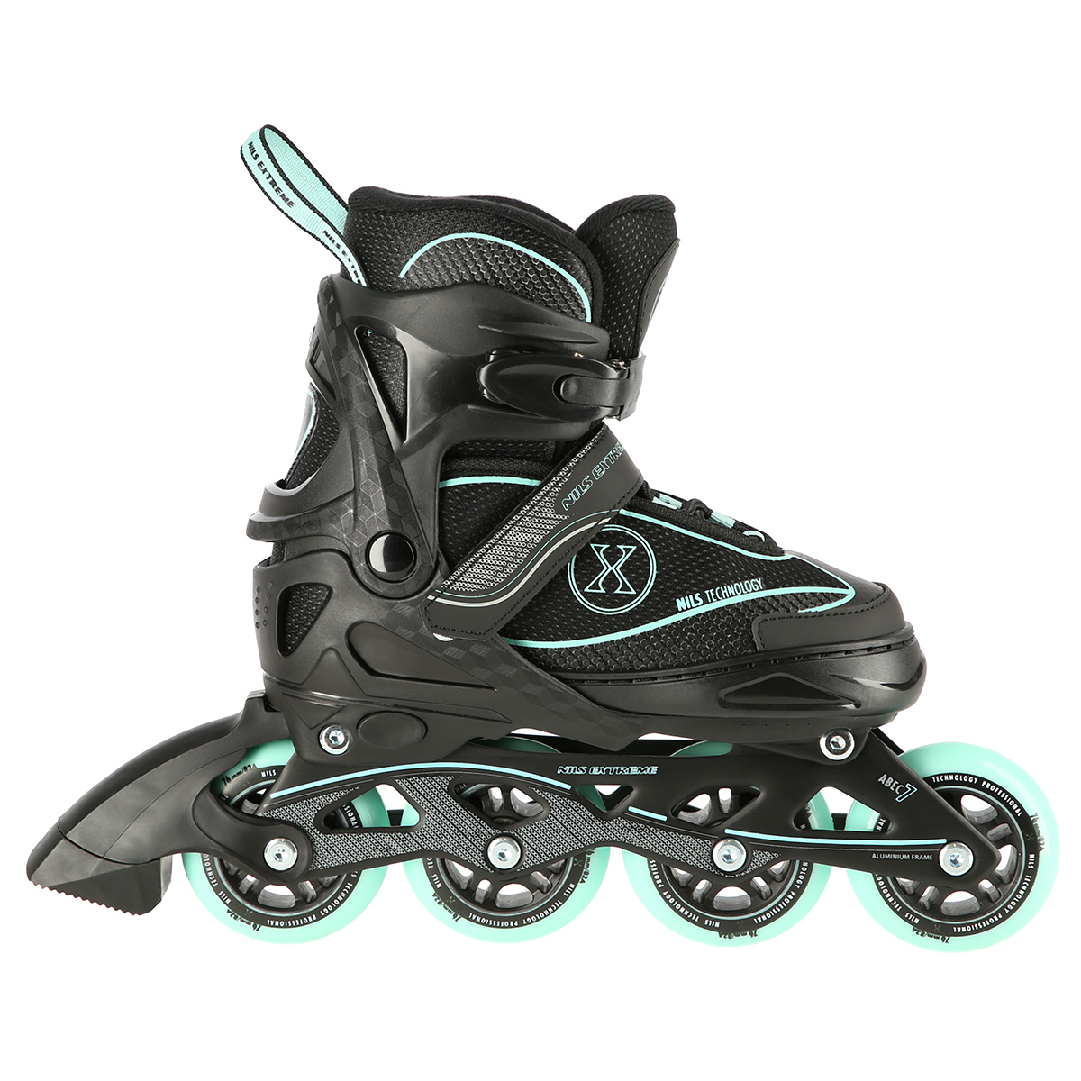 NA11008 ZELENÉ VEL.M(35-38) KOLEČKOVÉ BRUSLE NILS EXTREME