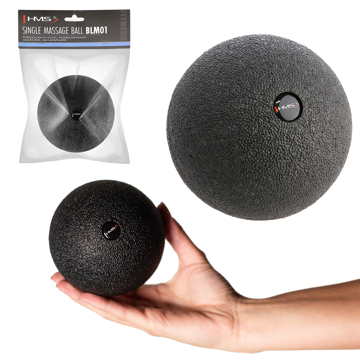 BLM01 12CM MASÁŽNÍ MÍČ LACROSSE BALL HMS