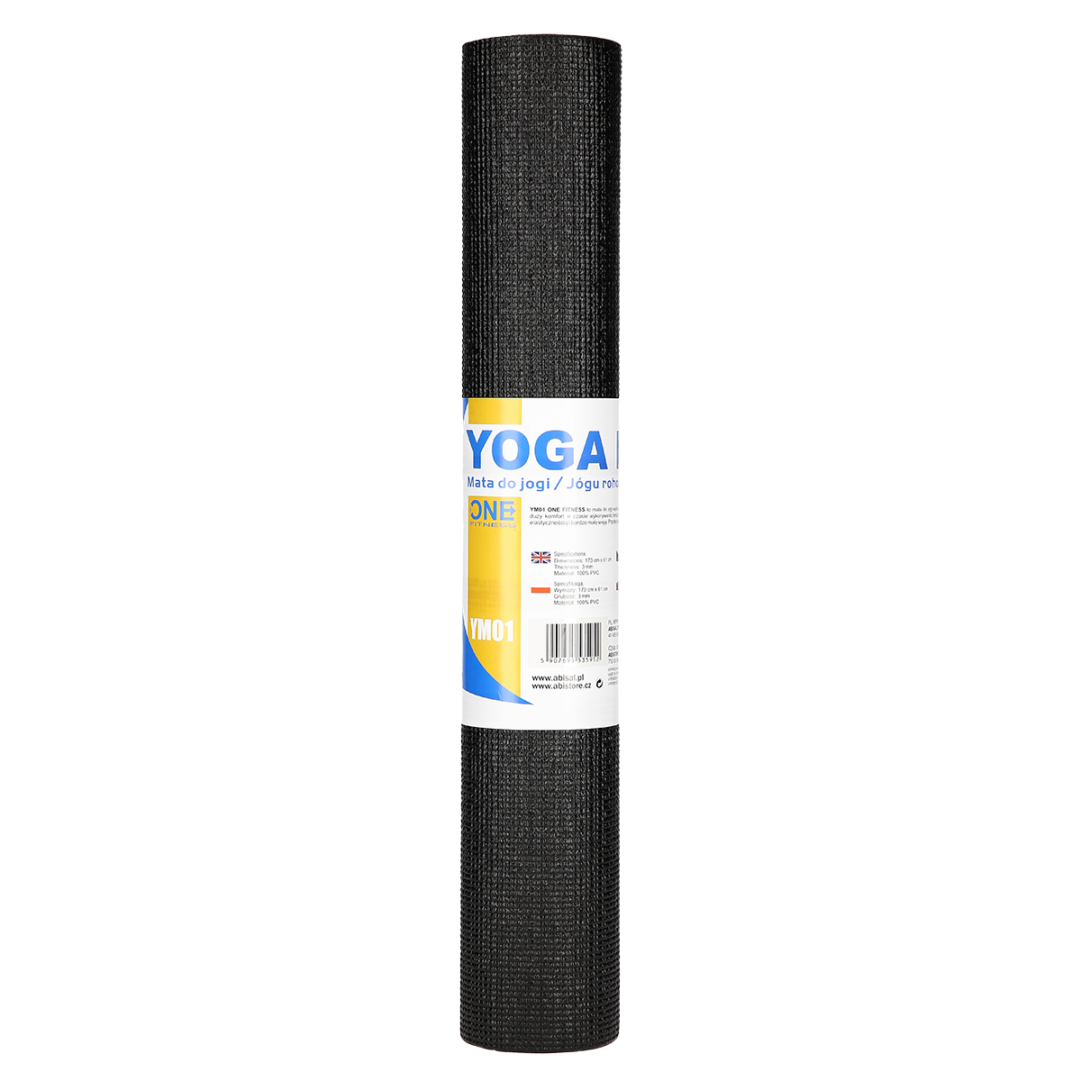 YM01 ČERNÁ PODLOŽKA PRO JÓGU ONE FITNESS