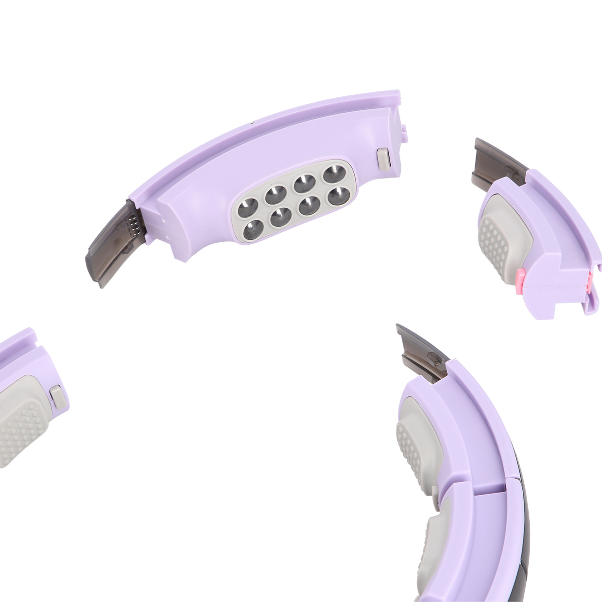HHM13 FIALOVÁ HULA HOOP OBRUČ SE ZÁVAŽÍM, MAGNETY A POČÍTADLEM HMS