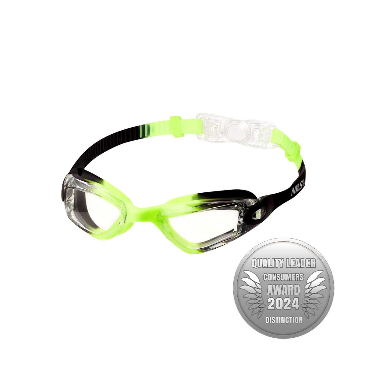 NQG770AF JUNIOR ČERNÉ/ZELENÉ PLAVECKÉ BRÝLE NILS AQUA