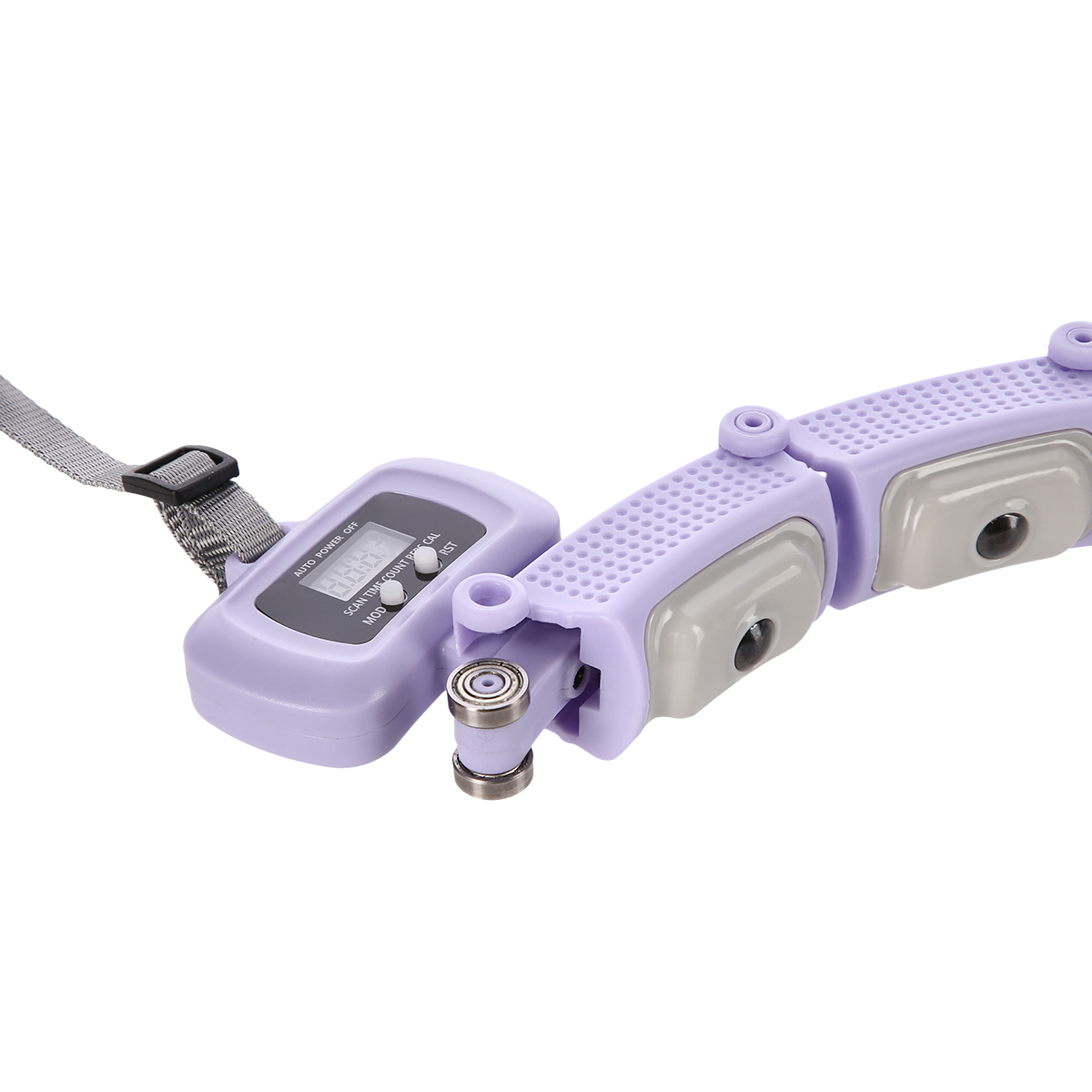 SET HHM14 + BR163 FIALOVÁ HULA HOOP OBRUČ SE ZÁVAŽÍM A POČÍTADLEM HMS