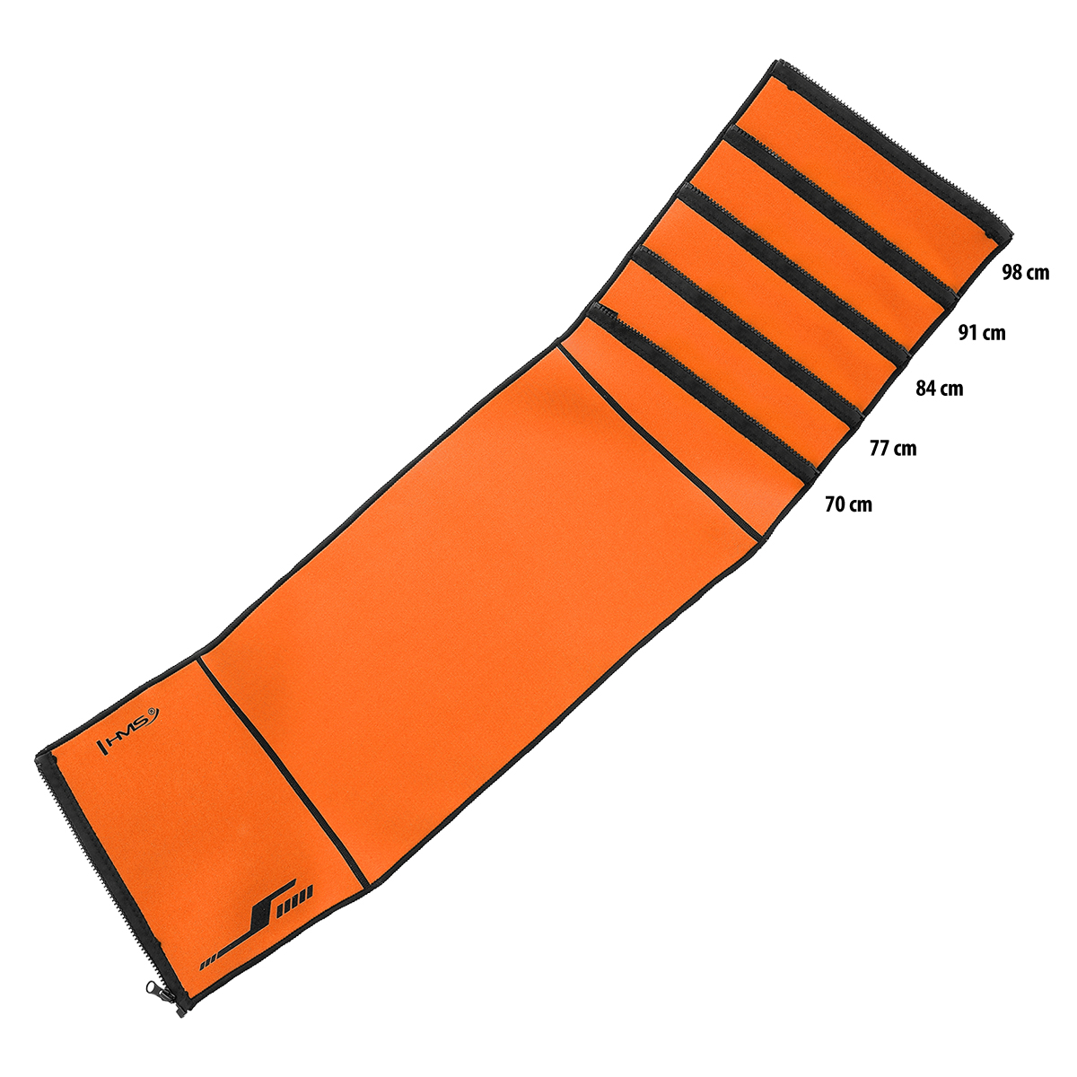 BR209 ORANŽOVÝ ZEŠTÍHLUJÍCÍ BEDERNÍ PÁS HMS