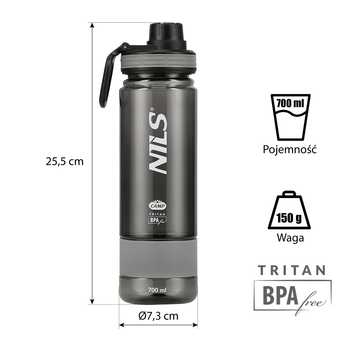 NCD07 TRITANOVÁ LÁHEV NA PITÍ 700 ML NILS CAMP