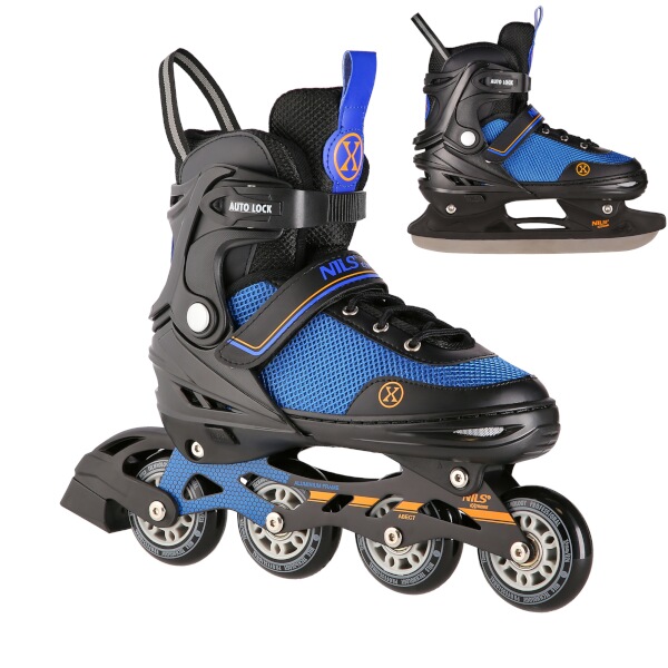 Levně NH18188A ČERNO-ORANŽOVÉ VEL.L(39-43) BRUSLE 2V1 NILS EXTREME