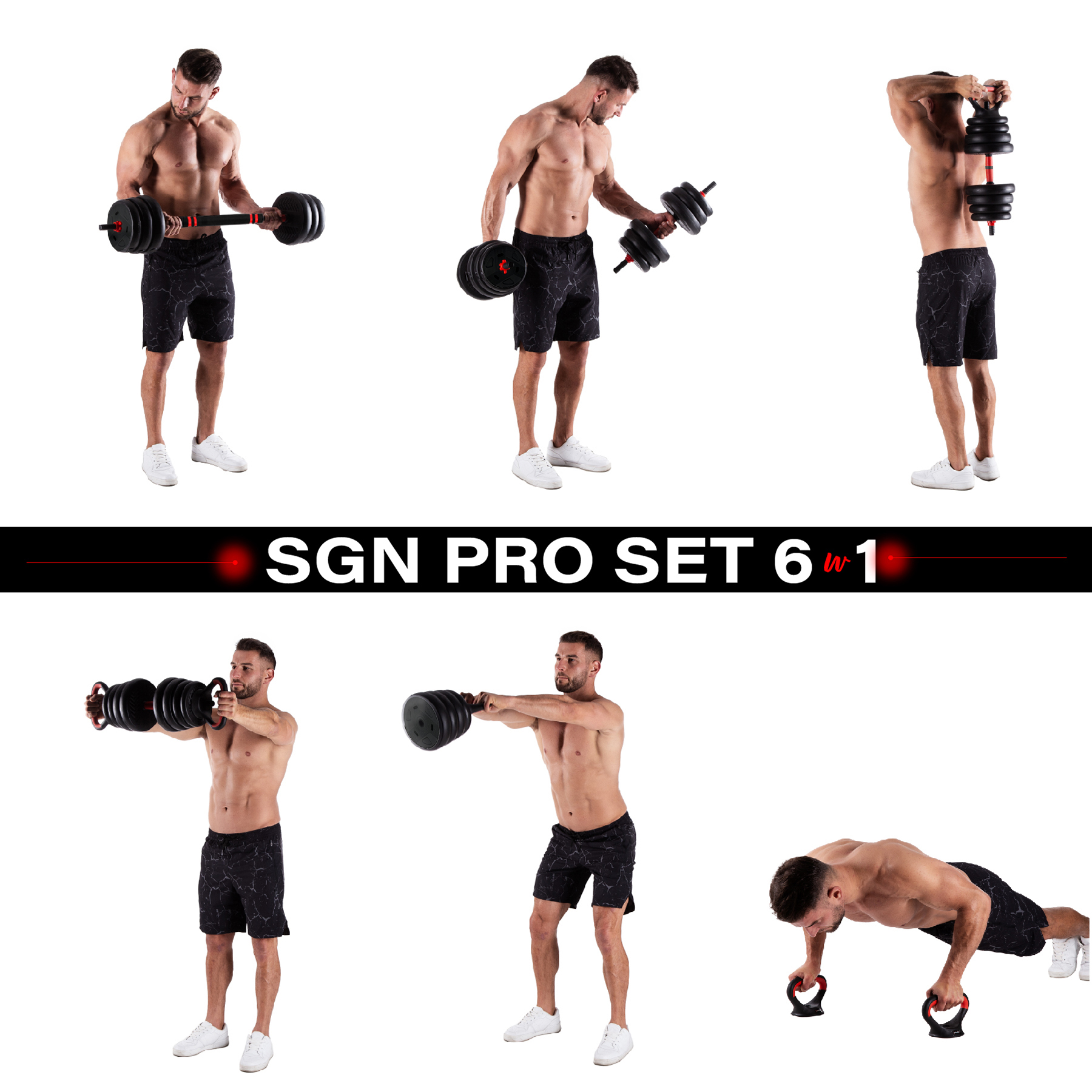 SGN120 PRO 6V1 SADA ČINEK 20 KG HMS