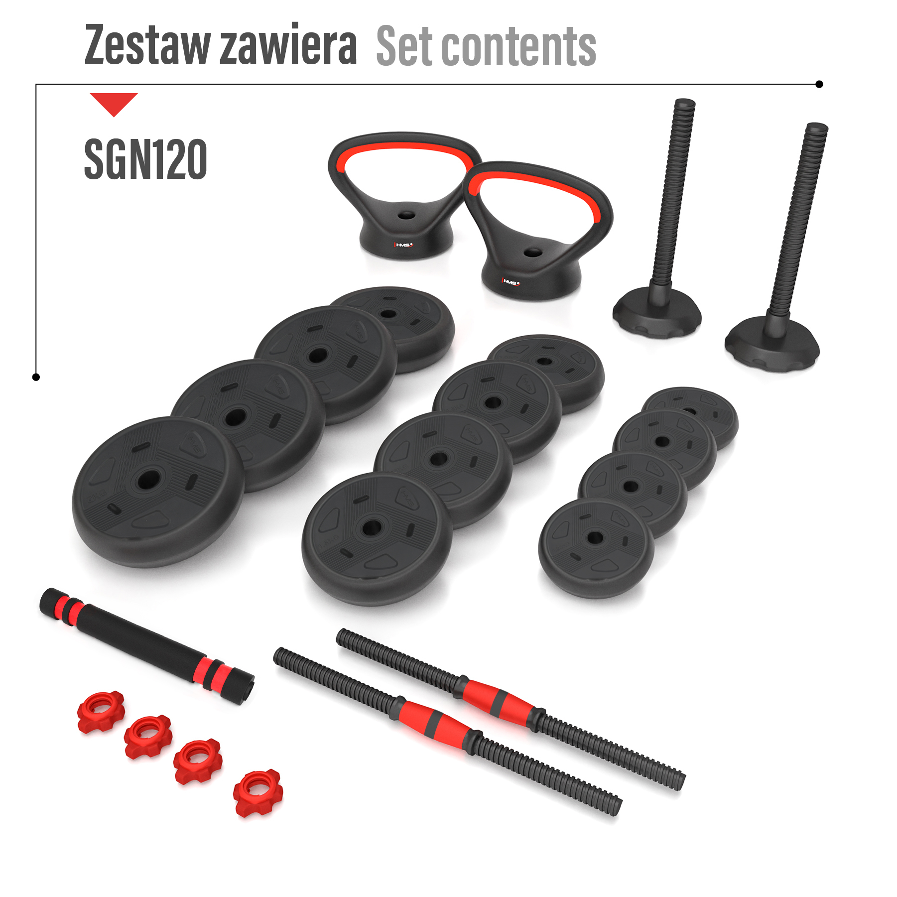 SGN120 PRO 6V1 SADA ČINEK 20 KG HMS