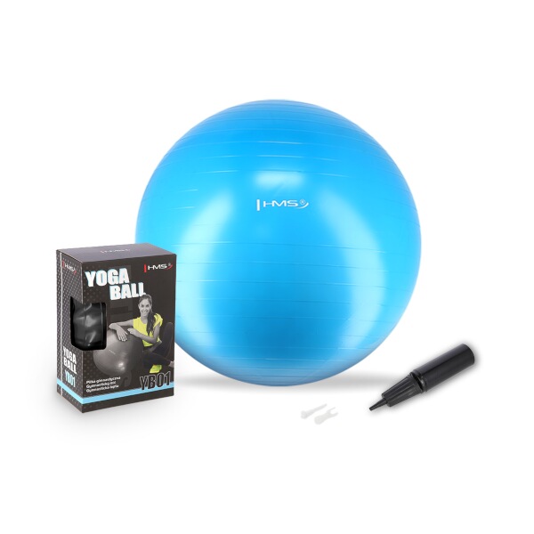 YB01N 75CM MODRÝ GYMNASTICKÝ MÍČ HMS