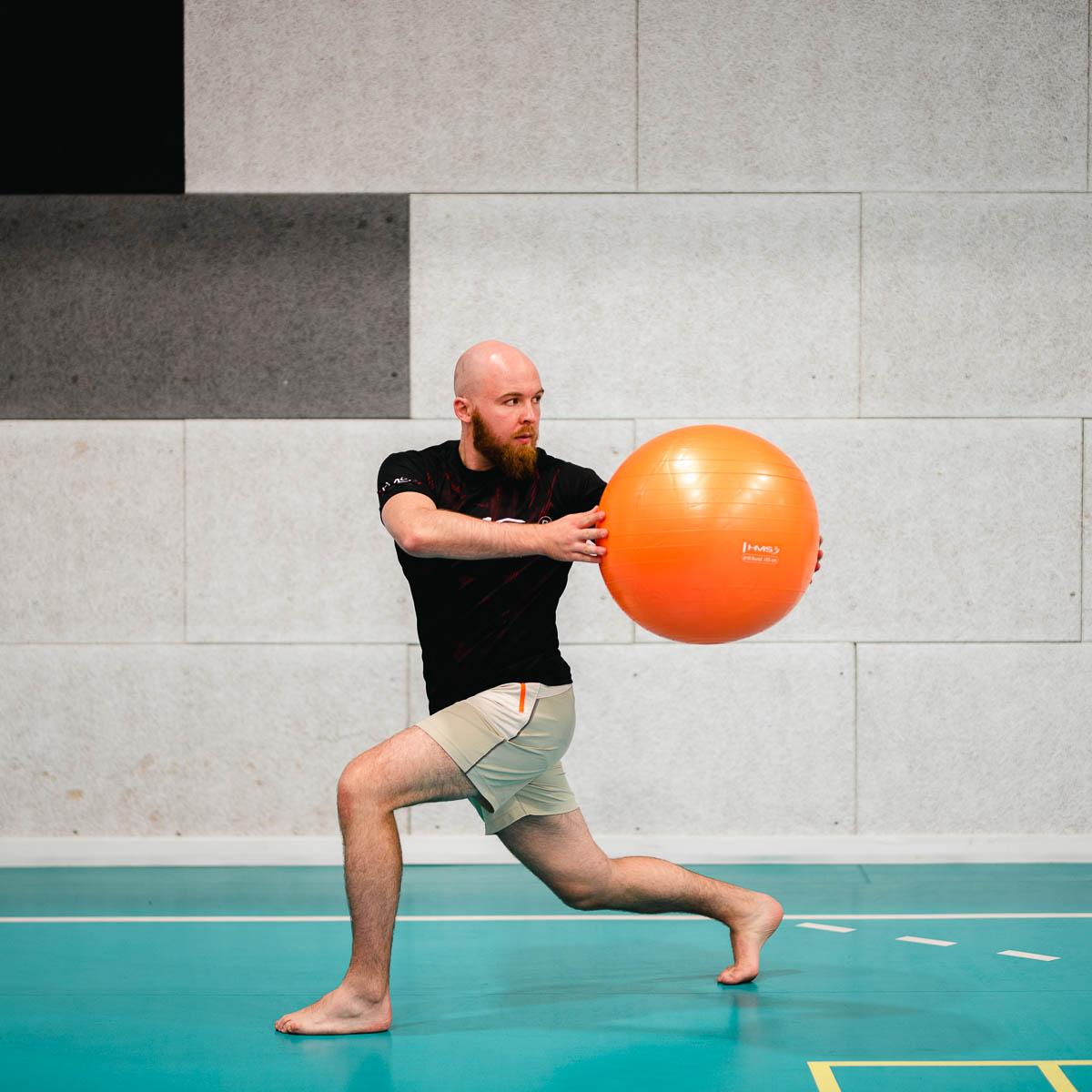 YB02N 55CM ORANŽOVÝ GYMNASTICKÝ MÍČ HMS