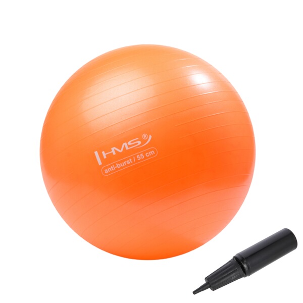 YB02N 55CM ORANŽOVÝ GYMNASTICKÝ MÍČ HMS