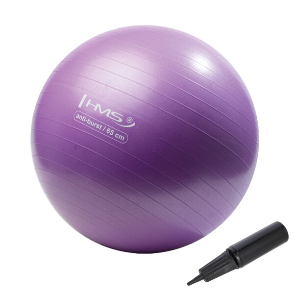 YB02N 65CM FIALOVÝ GYMNASTICKÝ MÍČ HMS