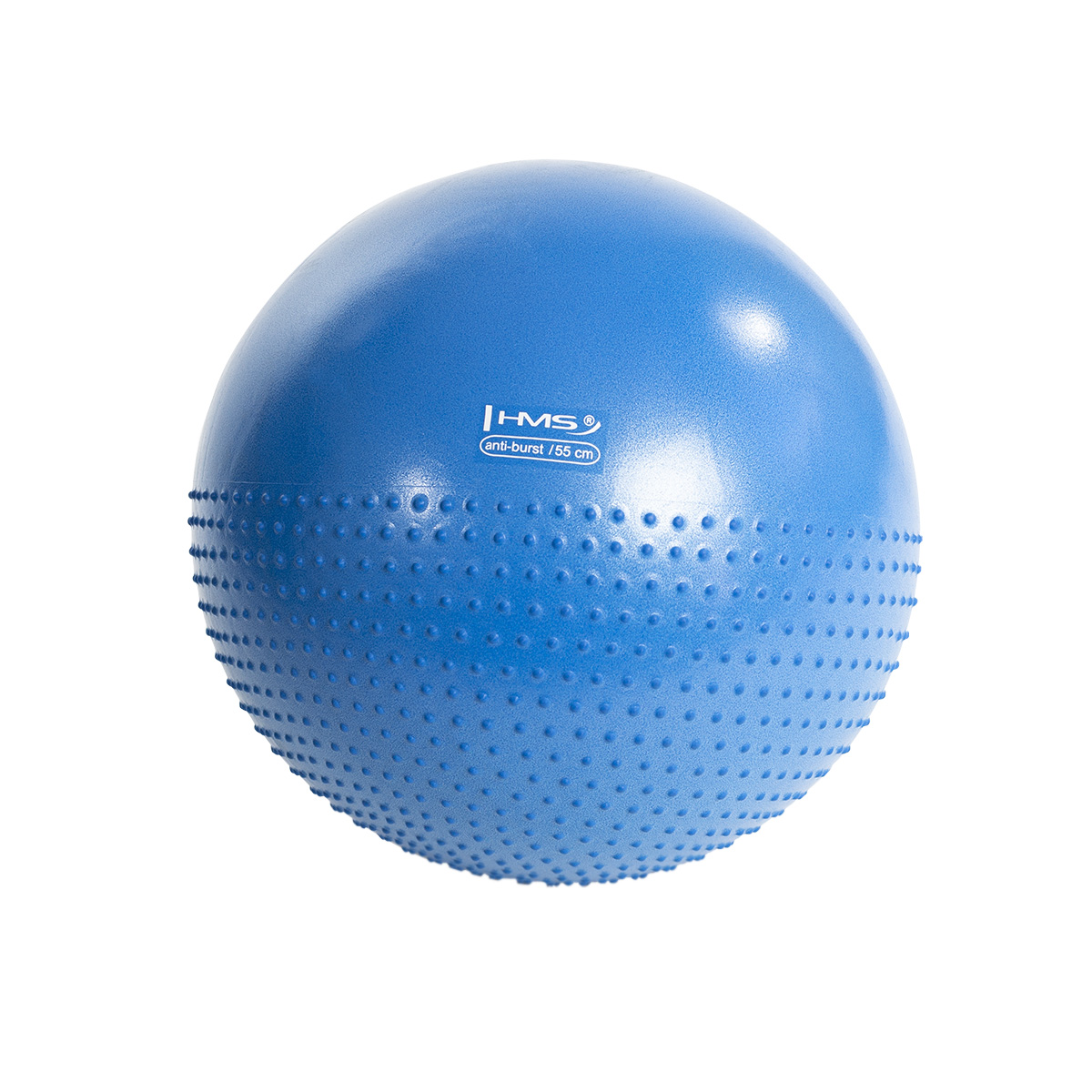 YB03N 55CM MODRÝ MASÁŽNÍ GYMNASTICKÝ MÍČ HMS