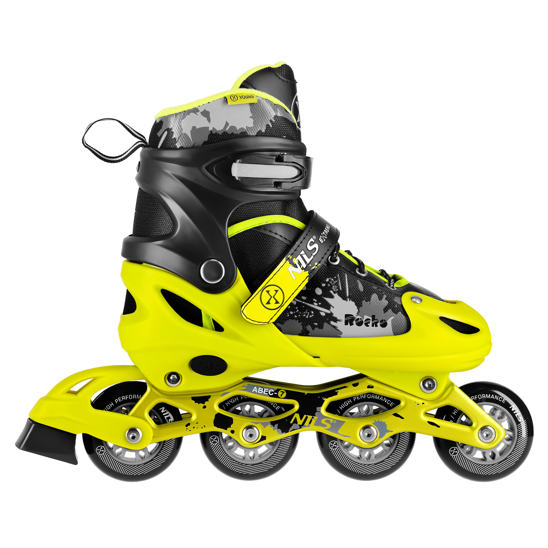 NA18137A ŽLUTÉ VEL.S(31-34) KOLEČKOVÉ BRUSLE ROCKO NILS EXTREME