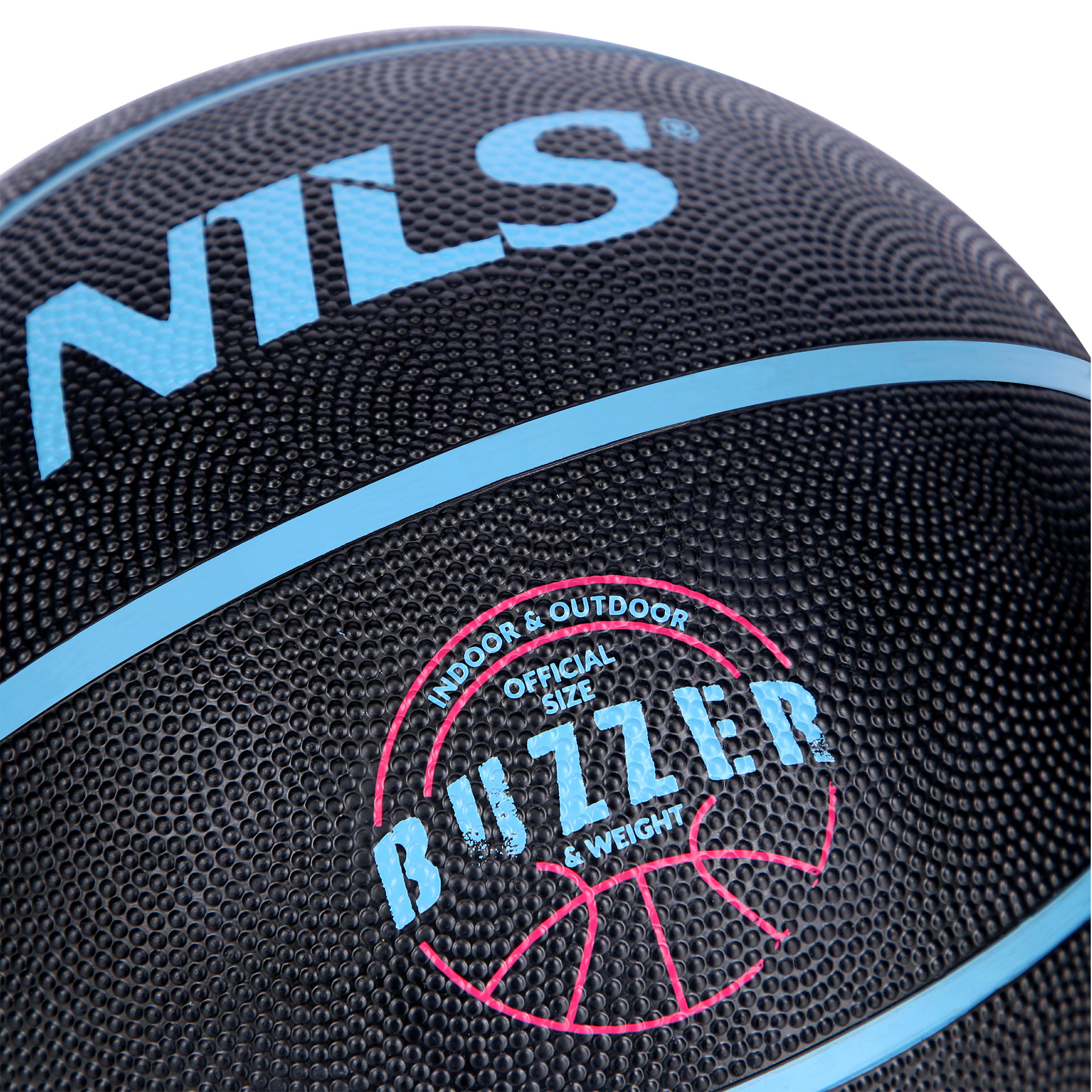 NPK271 ČERNÝ BUZZER 7 BASKETBALOVÝ MÍČ NILS