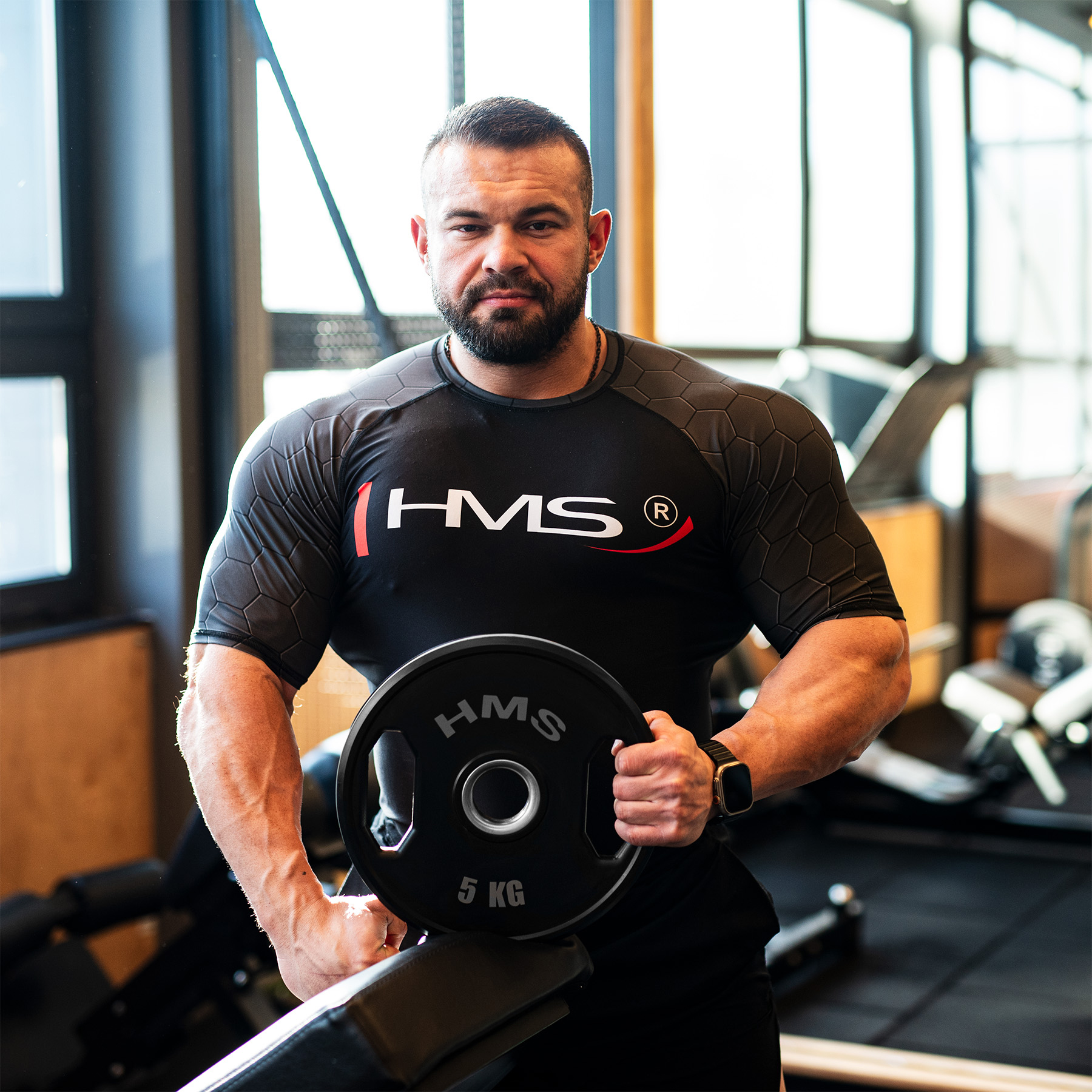 TOG05 SADA POGUMOVANÝCH OLYMPIJSKÝCH KOTOUČŮ 2 x 5 KG HMS