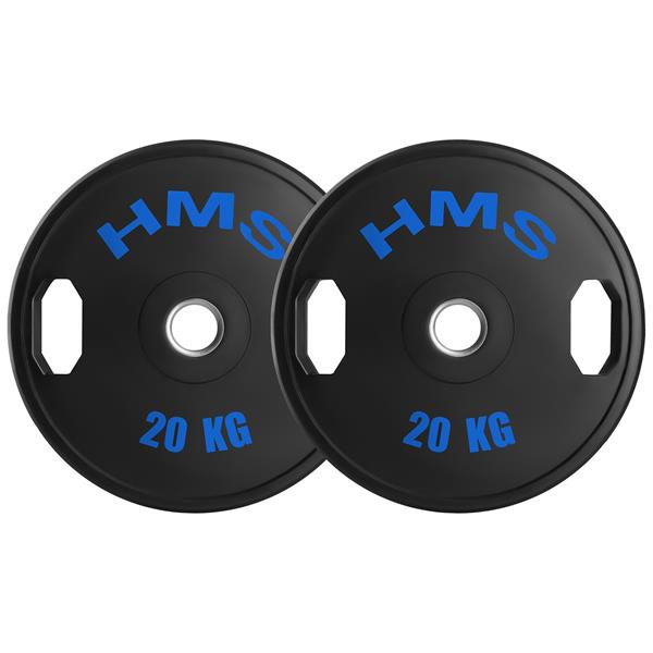 TOG20 SADA POGUMOVANÝCH OLYMPIJSKÝCH KOTOUČŮ 2 x 20 KG HMS