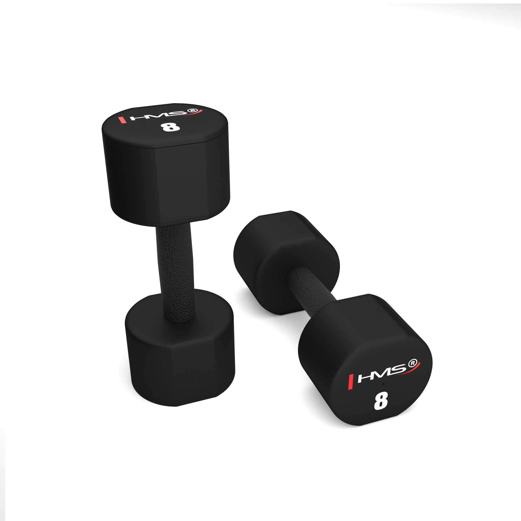 HPT08 2 x 8 KG POLYURETANOVÉ JEDNORUČNÍ ČINKY HMS