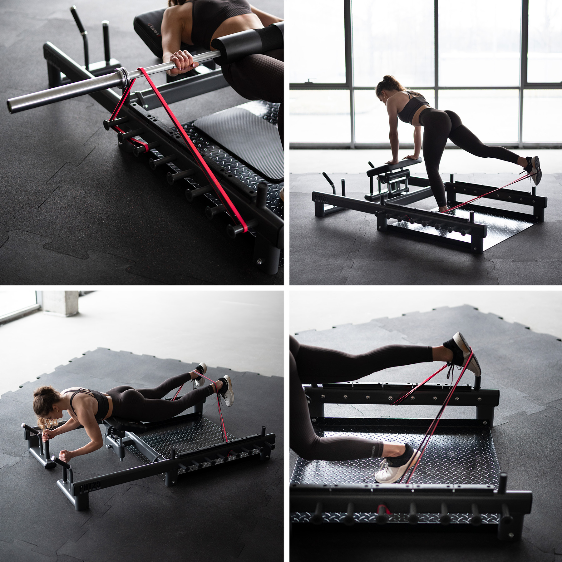 PHT25 PLATFORMA NA TRÉNINK HÝŽDÍ A MRTVÉHO TAHU HIP THRUST HMS