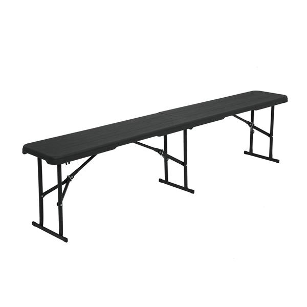 Levně NC3404 ANTRACITOVÁ SKLÁDACÍ KEMPINGOVÁ LAVICE 180 CM NILS CAMP