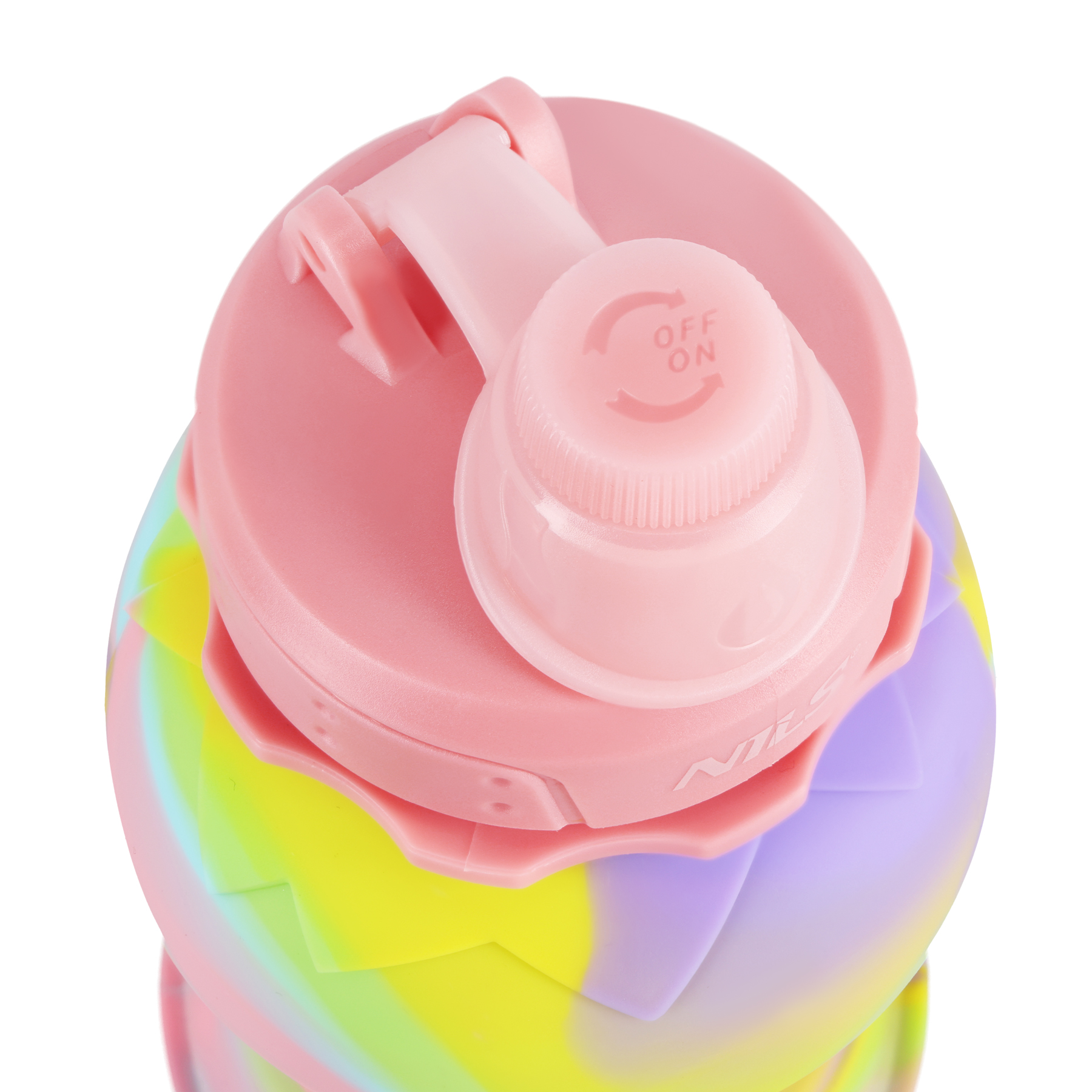 NC4102 RŮŽOVÁ SILIKONOVÁ SKLÁDACÍ LÁHEV 700ML NILS CAMP