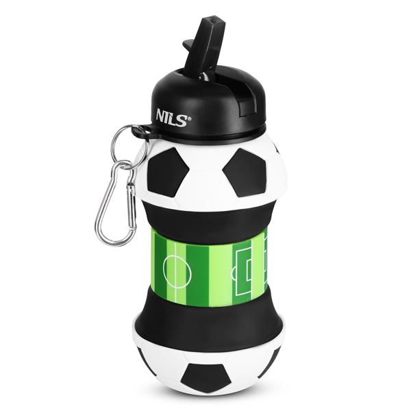 NC4104 FOTBAL SILIKONOVÁ SKLÁDACÍ LÁHEV 550ML NILS CAMP