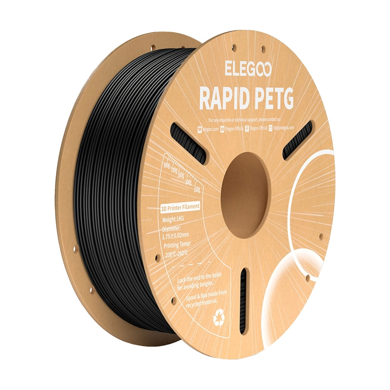 Filament pro 3D tisk ELEGOO Rapid PETG černý