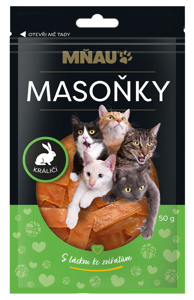 MŇAU Masoňky králičí kousky 50g