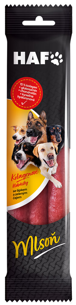 HAF Kolagenové klobásky 3ks 120g