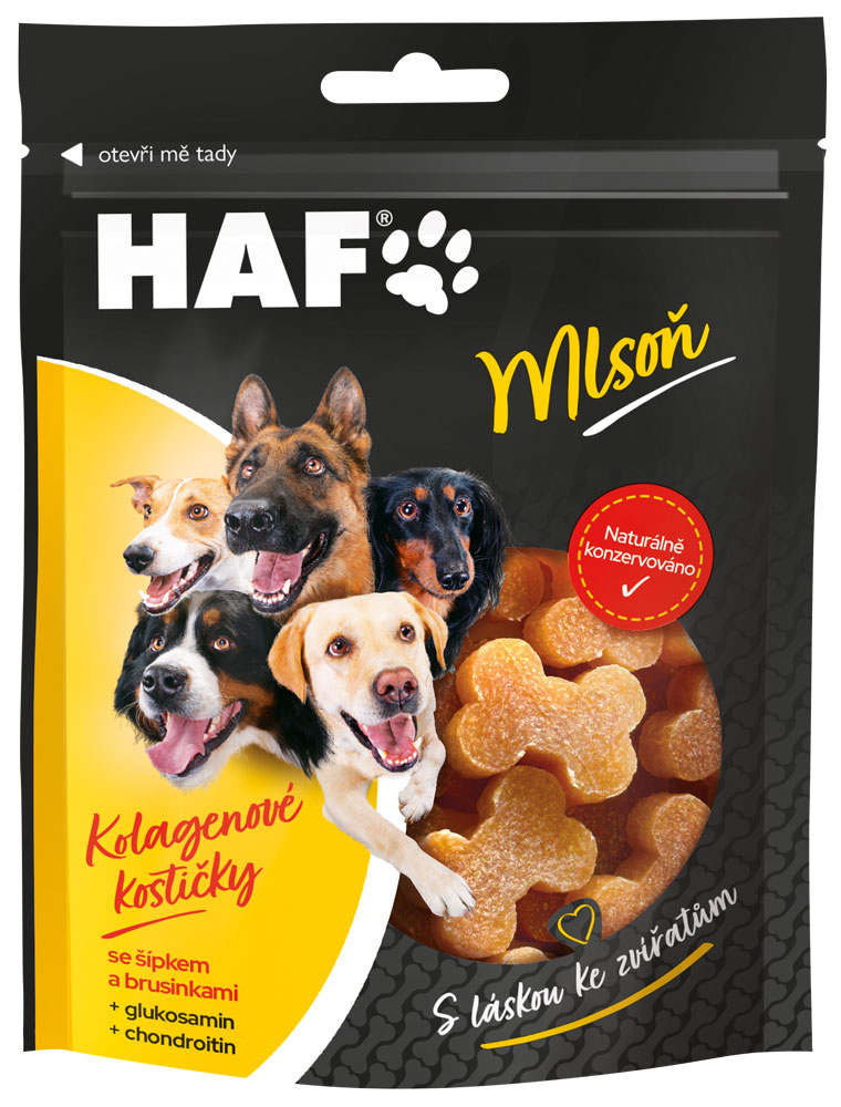 HAF Kolagenové kostičky 60g