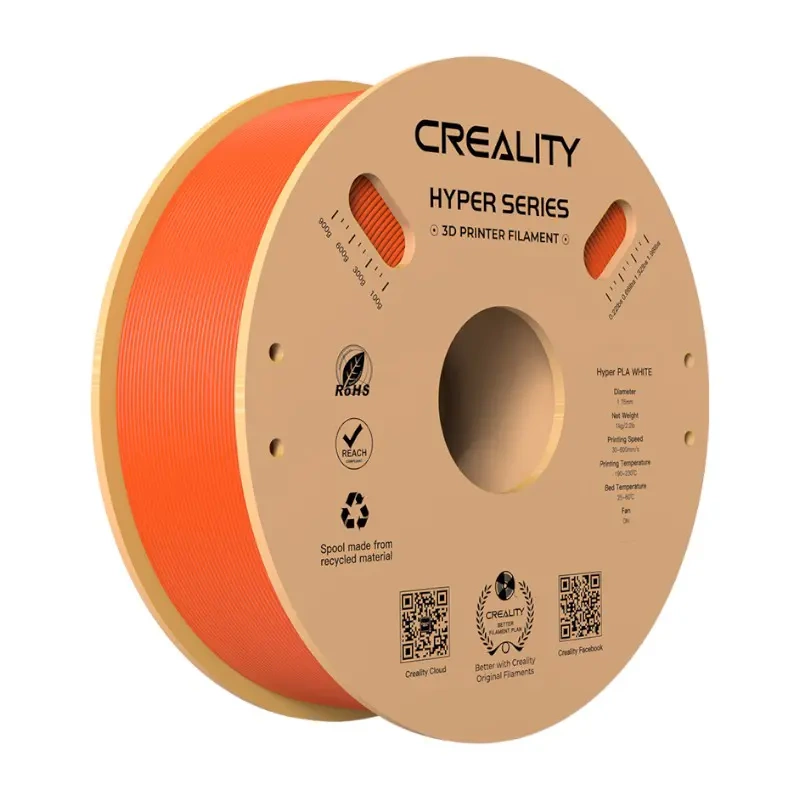 Creality Hyper PLA filament 1,75 mm 1 kg oranžová Oranžová