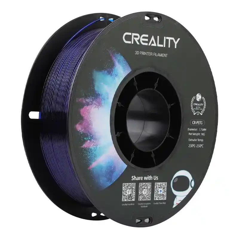 CR-PETG Filament Creality (Transparentní modrá)