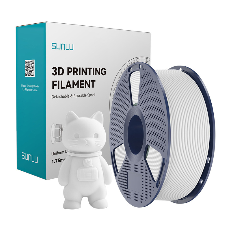 Levně Matný PLA filament Sunlu (bílý)