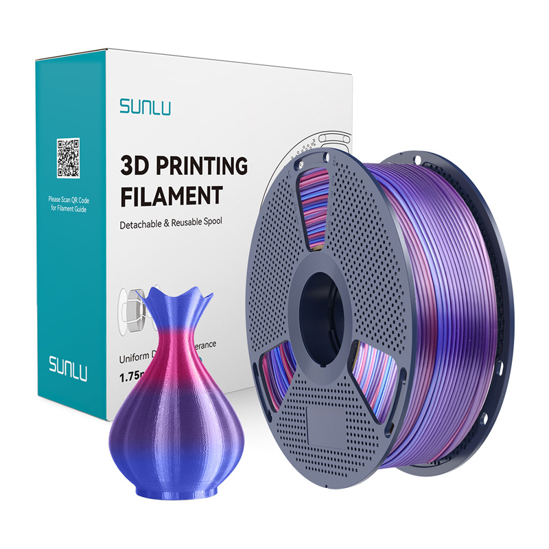 Levně Filament Sunlu PLA+ Silk (Rainbow 02)