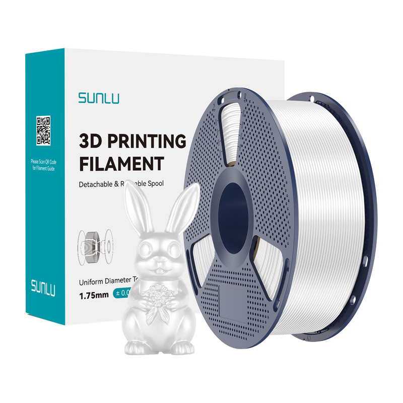 Levně Filament Sunlu PLA+ Silk (bílý)